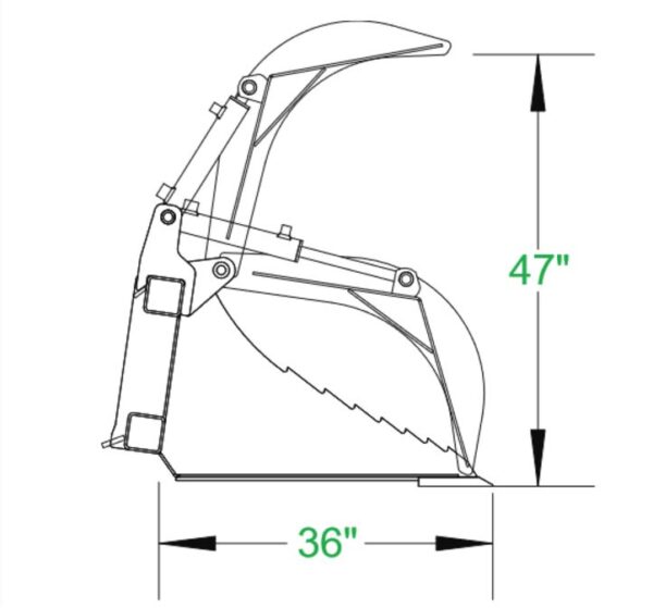 Stump Bucket Grapple - X-treme Duty - by CID - Image 3